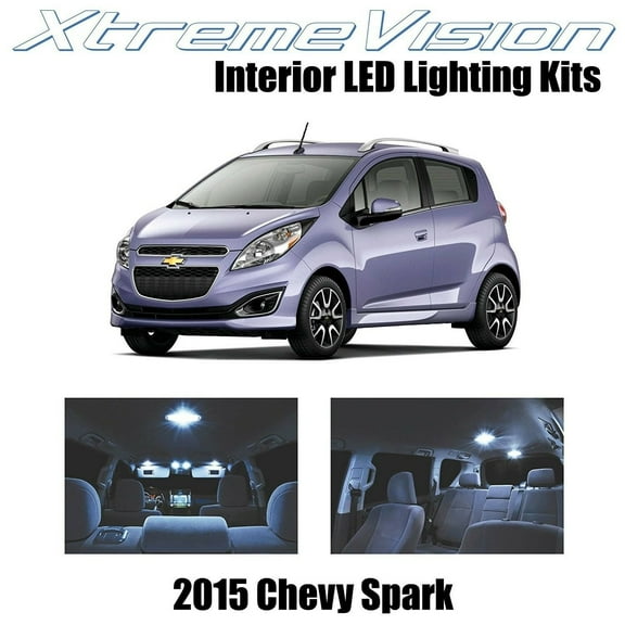 XtremeVision LED for Chevy Spark 2015 4 Pieces Cool White Premium Interior LE