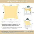 thumbnail image 2 of Jane Stone Sun Shade Sail 24'X24 Curved Edge Outdoor Shade Canopy Sand Breathable 95% UV Block Shade Cloth for Patio Garden Backyard -Sand, 2 of 7