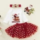 thumbnail image 1 of Conjunto de tutú y body de manga larga para bebé de My First Christmas, estampado de ciervos, para niña, vestido, pelele, falda, para bautizo infantil, 1 of 5