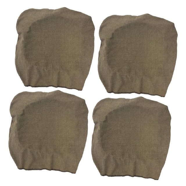 4 Uds. de asiento de silla de comedor Jacquard, cojín de asiento de silla tapizado antipolvo lavable extraíble, se la la adaptaciónción a 15,7-20 pulgadas café Macarena Funda elástica para silla de comedor