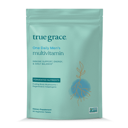 True Grace One Daily Men s Multivitamin 90 Vegan Tablets