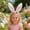 Pink, variant on Horivan Easter Bunny Ears Headband Floral Leaf Decor Spring Party Hair Accessory for Women Festive Holiday Celebration Make-up