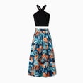 thumbnail image 4 of PatPat Womens Dresses Couple Matching Black Tropical Floral Midi Halter Dress Casual Summer Dresses for Women Beach Vacation Outfits Couple Gifts,S-XL, 4 of 9