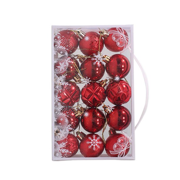15Pcs Hanging Ball Christmas Baubles Ornaments Set Tree Pendants Decoration Gift Balls