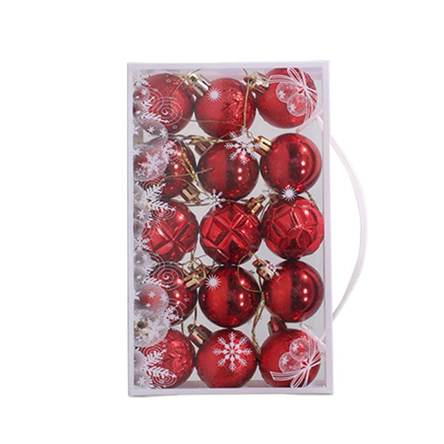 15Pcs Hanging Ball Christmas Baubles Ornaments Set Tree Pendants Decoration Gift Balls