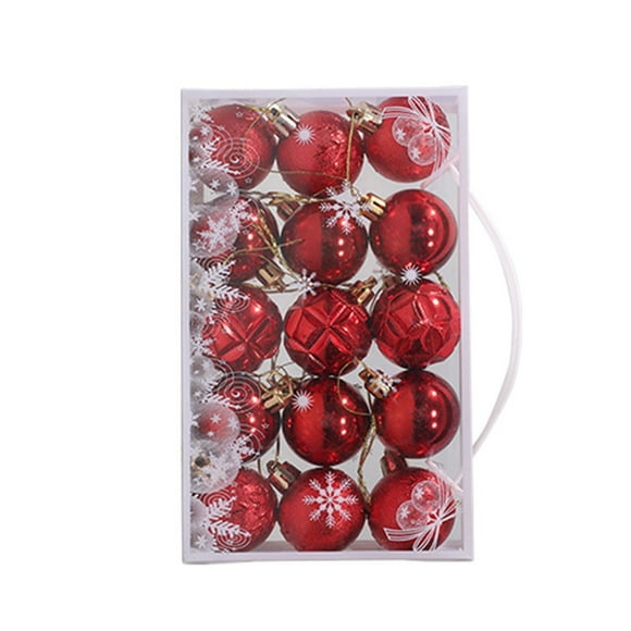 15Pcs Hanging Ball Christmas Baubles Ornaments Set Tree Pendants Decoration Gift Balls