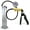Black + Gauge, variant on LeLuv® Premium Ultima Penis Pump, Brass Handle w/ Black Silicone Grips & Hose | 9" Length x 1.75" Cylinder WIDE Flange Cylinder