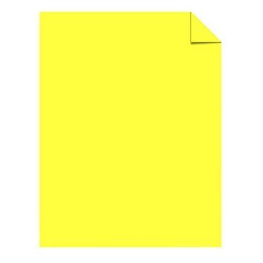Astrobright Paper, 24Lb, 8-1/2"x11", 500/RM, Lift Off Lemon.