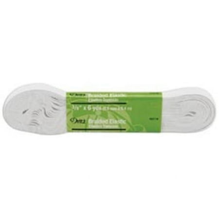 UPC: 0072879095319 | Dritz Braided Elastic 3/8 X6yd-White