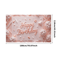 thumbnail image 5 of Pink Theme Birthday Banner Elegant Design Happy Birthday Decorative Banner for Celebration Event Indoor Decoration Party Decor, 5 of 8