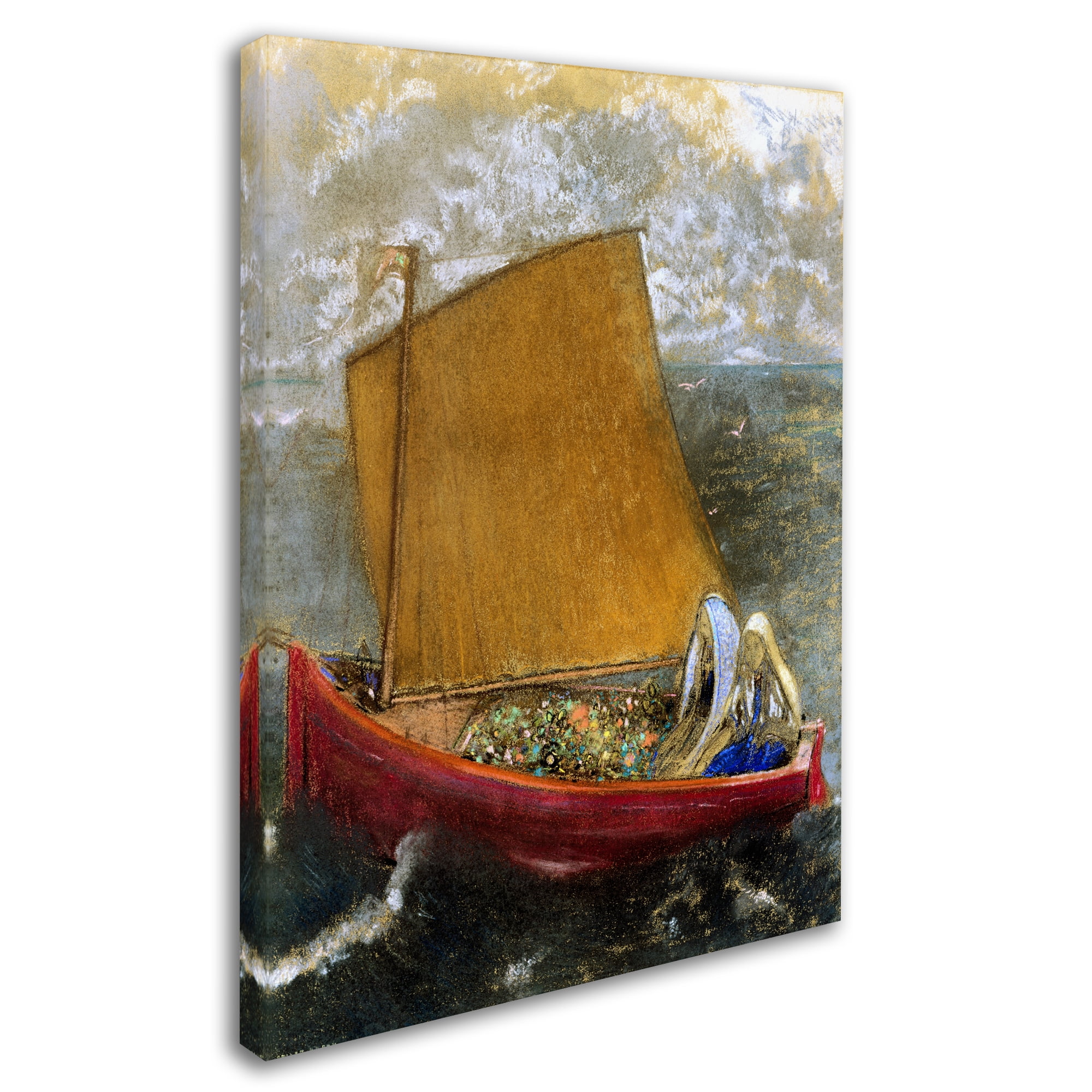 Trademark Fine Art 'The Yellow Sail' Canvas Art by Odilon Redon