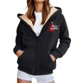 thumbnail image 1 of WILLBEST Sudadera de Mujer de Invierno Informal con Cremallera y Capucha Estampada Sudadera Suave y Cálida para Deportes Al Aire Libre Y Grande, 1 of 6