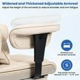 thumbnail image 5 of Hoffree Big and Tall Office Chair 450lbs, Executive Computer Desk Chair with Massage Ergonomic  Leather Chair with Footrest Reclining Desk Office Chair with Lumbar Support for Home Office, 5 of 9