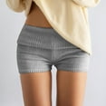 thumbnail image 2 of Micro Shorts for Women 2026 Summer Low Rise Knitted Elastic Waist Bodycon Booty Shorts, 2 of 5