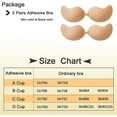 thumbnail image 7 of Sticky Bra, Backless Strapless Bra Push Up, Adhesive Invisible Lift Up Bras 2 Pairs Skin Color, 7 of 7