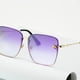 thumbnail image 5 of Minnieouse Gafas de sol cuadradas Mujer Gafas Atractiva Playa Exterior Resina Gafas de moda Ligero Estilo simple Mujer Type2 NO2, 5 of 6