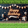 thumbnail image 6 of Decorative Balloon Banner Birthday Party Backdrop Stars and Balloons Happy Birthday to you for Birthday Party Indoor Decoration Celebration, 6 of 8