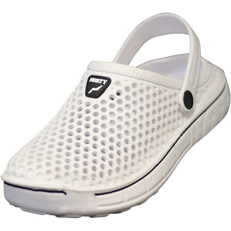 

NORTY Womens Clogs Adult Female Ankle Strap Sandals White - Runs 2 Sizes Small