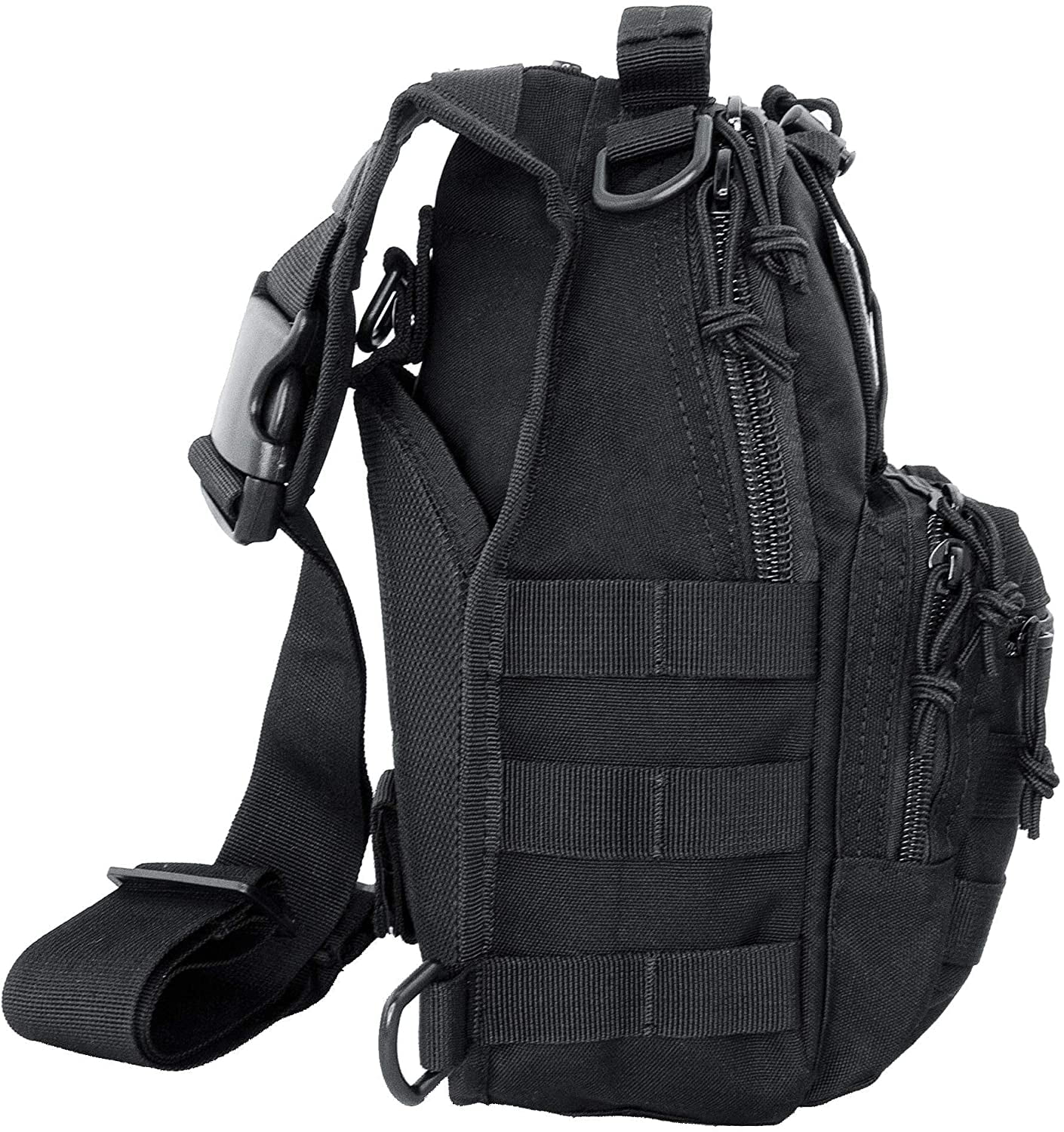 LINE2design First Aid Sling Backpack - EMS Emergency Medical Supply Bag - Black