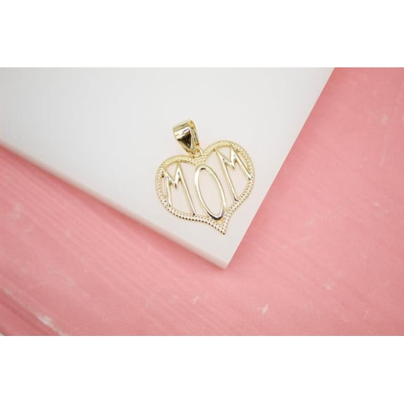 18K Gold Filled Mom Pendant Charm (A138)
