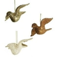 thumbnail image 1 of Christmas Glitter Dove Ornaments, Copper/White/Champagne, 3-Inch, 6-Piece, 1 of 1