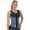 Blue, variant on MyD 0550 Fajas Colombianas Reductoras Waist Trainer Shirt for Women Workout Black L