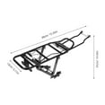 thumbnail image 2 of FUTUREORYY Rear Rack for Mountain Bike Aluminum Alloy 1Pack 15.4x14.6in, 2 of 7