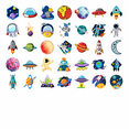 thumbnail image 4 of 35pcs Galactic Stickers Space Stationery Stickers Astronaut Decals Kids Stickers PVC Stickers for Luggage Laptop Suitcase, 4 of 9