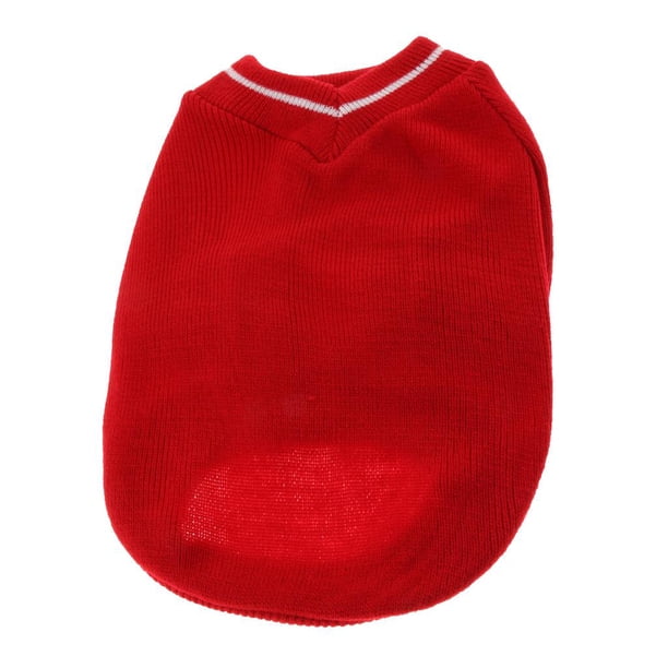 Perro de mascota Tejido Suéter Invierno Cachorro Ropa para perros Traje rojo M Sunnimix Suéter de punto para perro