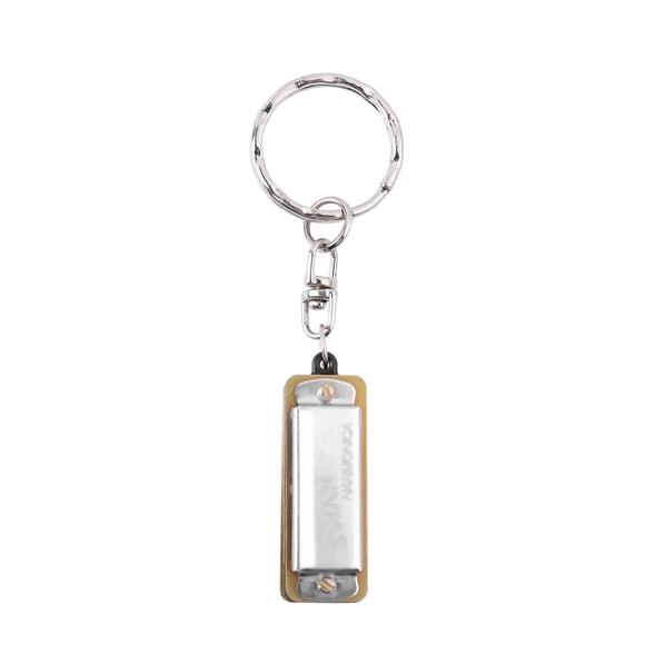 SWAN SWAN Mini Porte-Clés Harmonica en Clé C, 4 Trous 8 Tons, Compact et Jouable pour Débutants, Argent SW24-4, Idéal pour Cadeaux Ou Usage Décoratif