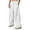 White #7, variant on Dresfit Men's Baggy Pants Wide Leg Uncuffed Trousers Uncuffed Drawstring Open Bottom Sweatpants Long Loose Elastic Waist Hiking Joggers with Pockets Light Gray 2XL