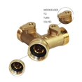 thumbnail image 2 of Brass 2 Way Hose Splitter with Garden Hose Connector, 2 of 4