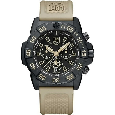 Luminox 3590.NSF.SET Men's Navy Seal Beige Strap Chronograph Watch