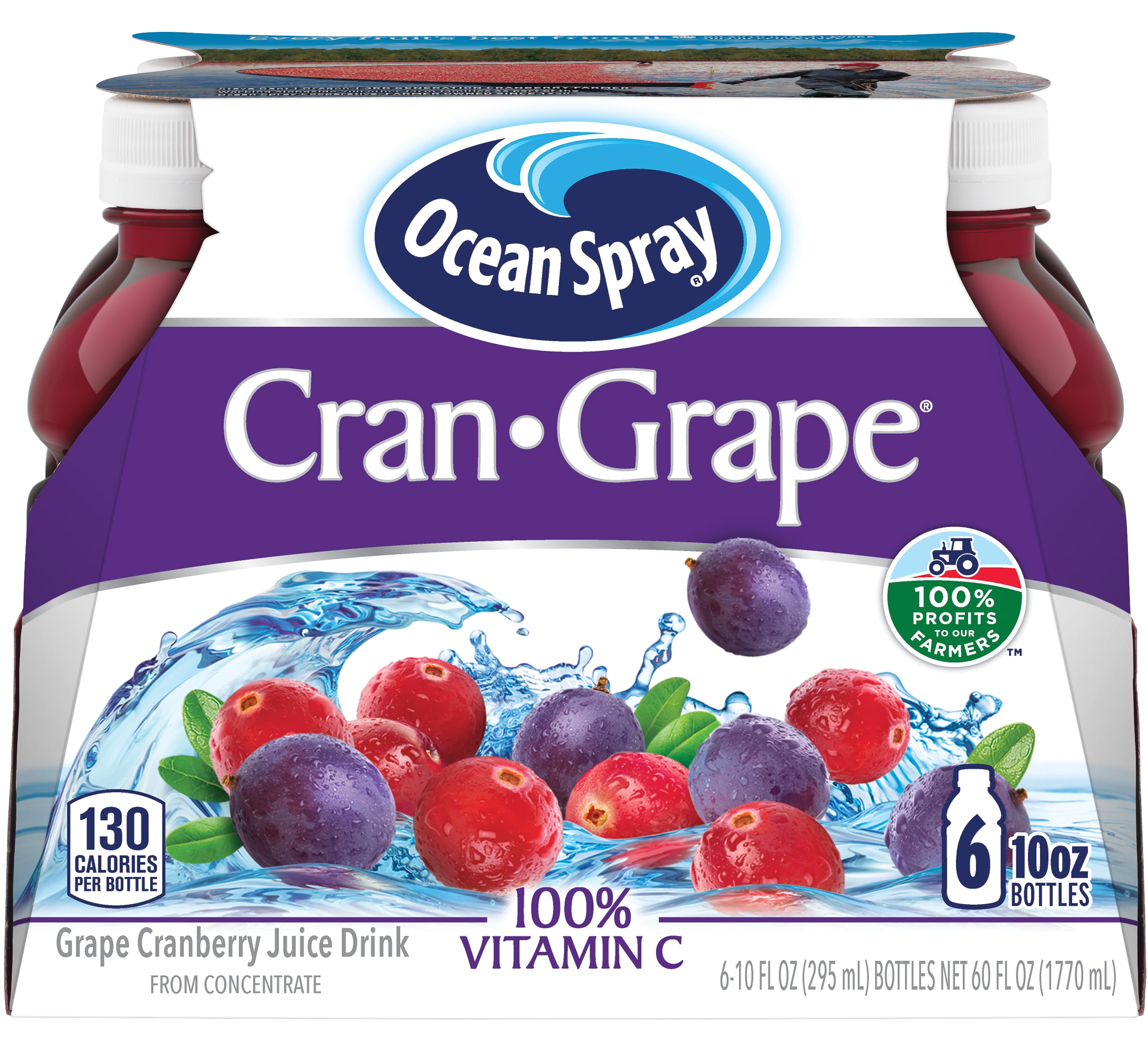 Ocean Spray Cran- Grape Juice Drink 10 fl oz, 6 Ct