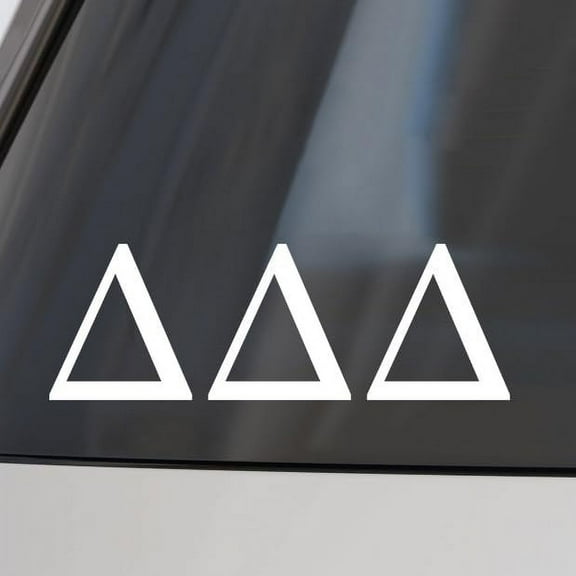 Delta Delta Delta Car Decal Sticker- Greek Letters Design, Officially Licensed  Sorority Window Sticker