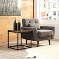 thumbnail image 6 of OFM 161-ST200-BK-WNT 161 Collection Industrial Modern Wood Top & Metal Frame Side Table - Black & Walnut, 6 of 16