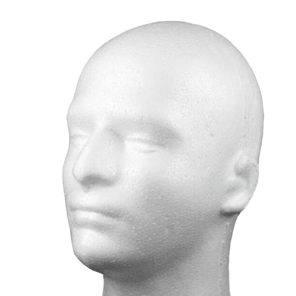10x Male Styrofoam Foam Mannequin Manikin Head Model Wigs Glasses Cap Display U 