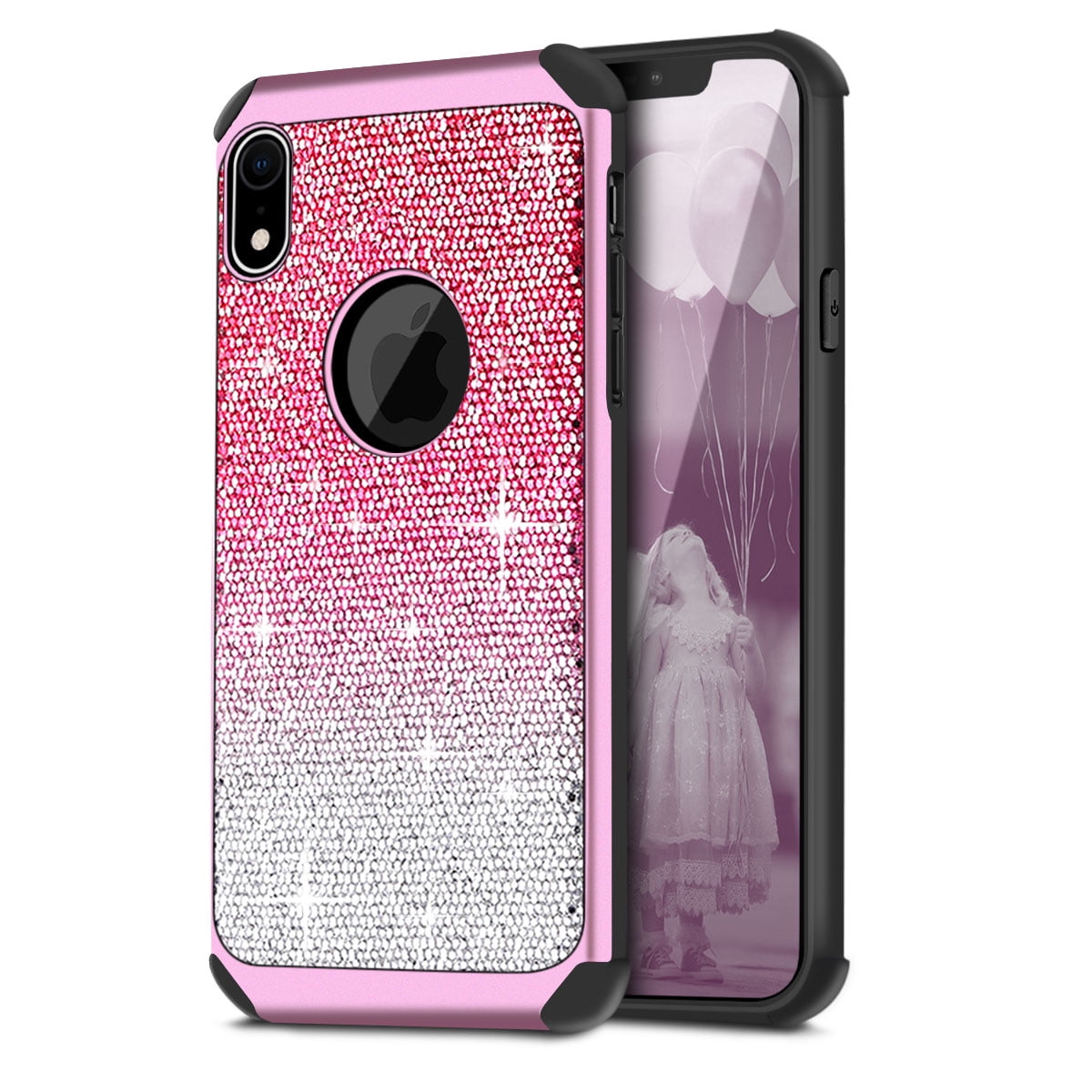 iPhone XR Case, Cellularvilla Hybrid Shiny Sparkle Luxury Glitter