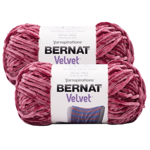 (Pack of 2) Bernat Velvet Yarn-Pomegranate