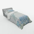 thumbnail image 2 of Ambesonne Dragonfly Bedding Set 3 Pcs, Waterlilies Nature, Twin, Blue Green, 2 of 2