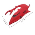 thumbnail image 2 of unbranded 4Ud Emblemas De Tiburón En Metal Rojo Para Auto Con Exterior Resistente Y Fácil Instalación, 2 of 6