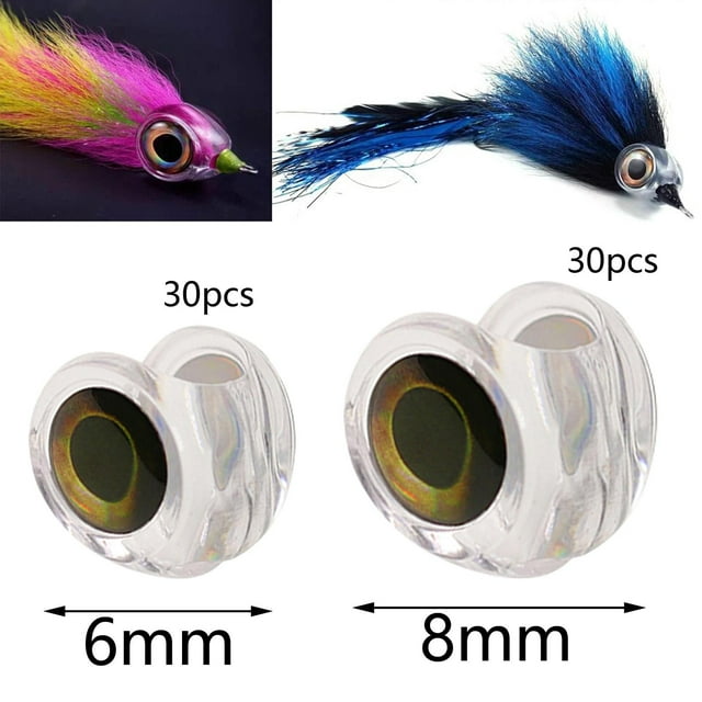 Paquete de 60 máscaras de pescado para atar moscas, de pescado biónica, falso al aire libre, Streamer Soledad Máscaras de peces para atar moscas