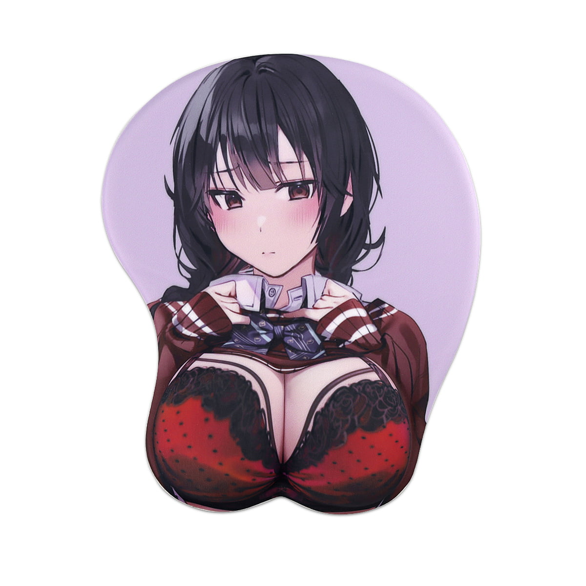 Cute Soft Sexy Cartoon Girl 3D Big Breast Boobs Silicone Wrist Rest Support  Mouse Pad Mat Gaming Mousepad-RJ-028 