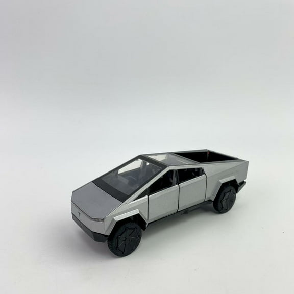 Graventa Toy model cars,Toy Trucks for 3 4 5 6 7 Year Old Boys 1:32 Diecast Metal Pickup Truck Toys for Boys Age 3-8 with Light and Sound Pull Back Toy Cars (Silver)