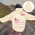 thumbnail image 2 of Cancer Awareness Ladies Long Sleeve Letter Print Hooded Pullover Sweatshirt for Everyday Comfort Support, 2 of 8