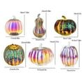 thumbnail image 5 of Sylvtty Glass Pumpkin Light Battery Operated LED Pumpkin Lantern Fall Lighted Pumpkin Table Centerpiece for Halloween Thanksgiving Home Decor, 5 of 7