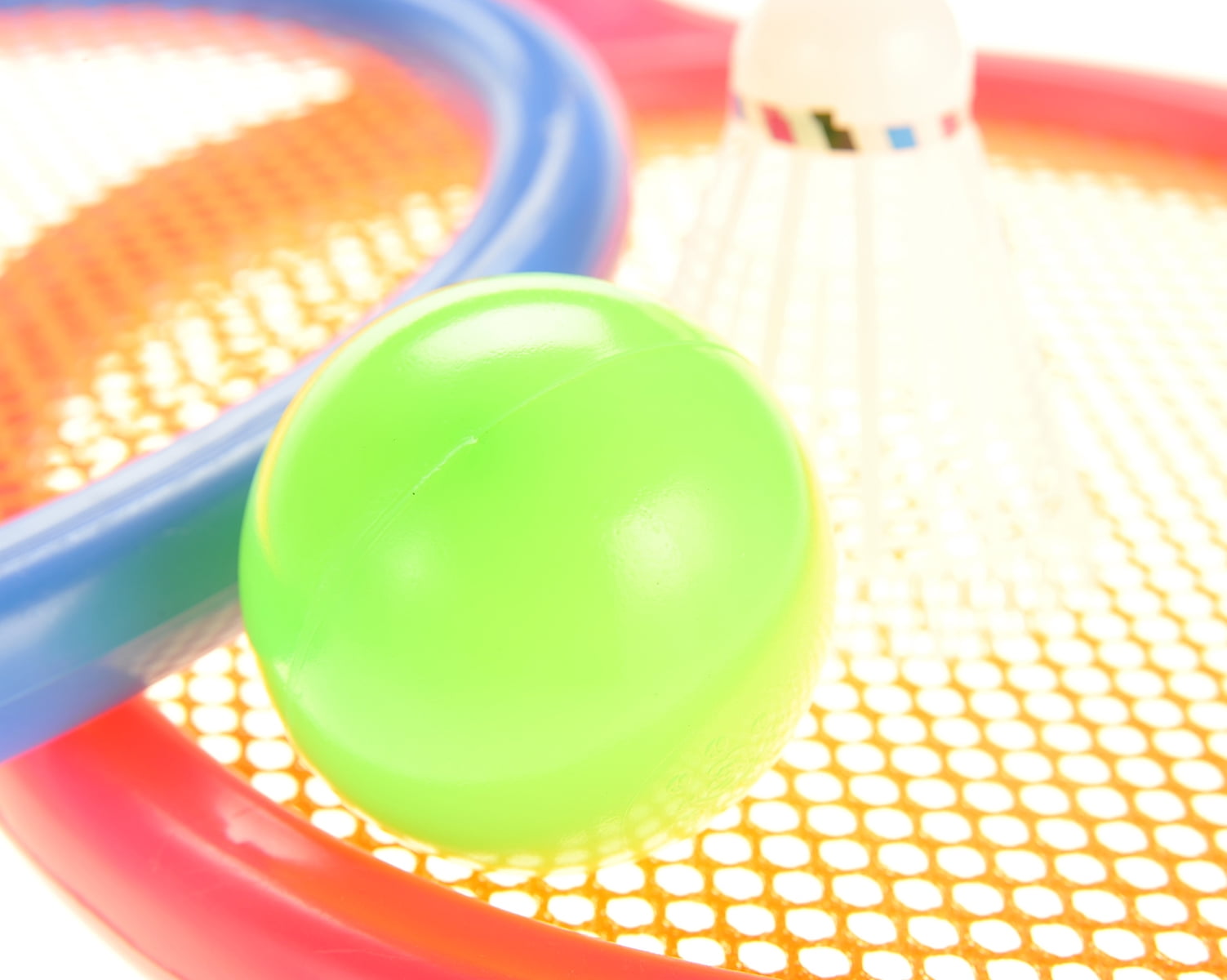 Badminton Set For Kids With 2 Rackets, Ball And Birdie .2 Giant Size Rackets Perfect For Kids That Are New To The Game