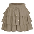 thumbnail image 7 of Flowy Shorts for Women Boho Ruffle Tiered Butterfly Skorts High Waist Mini Skirts Casual Shorts, 7 of 7