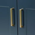 thumbnail image 2 of Ariel Taylor 43 In. Right Offset Rectangle Sink Vanity With White Quartz Countertop In Midnight Blue, 2 of 10