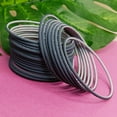 thumbnail image 2 of Efulgenz Indian Bangle Set Plain Matte Finish Metal Wedding Bangles Set Plain Alloy Bangles Bollywood Bracelets Bridal Bangle Set Fashion Jewelry Accessories for Women (24 Pcs) Size 2.6, 2 of 7